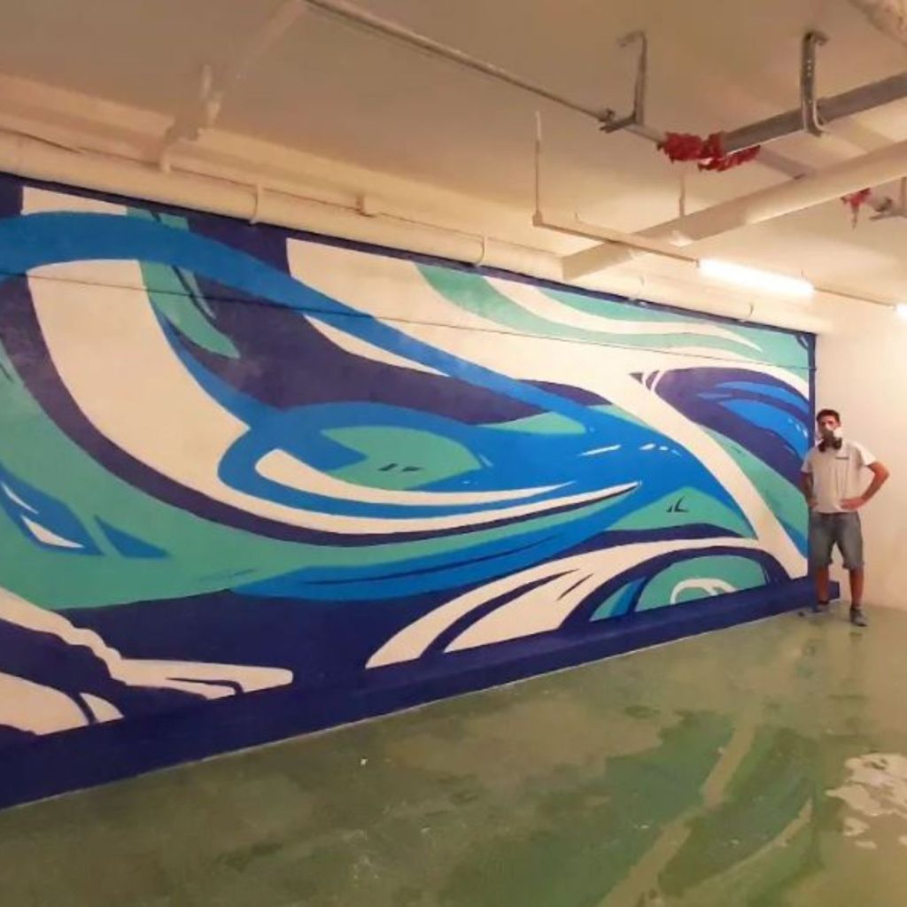 graffiti abstracto kato mural personalizado