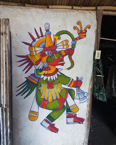 graffiti estilo maya mural
